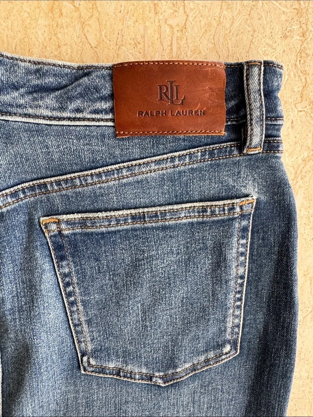 NWT Lauren Ralph Lauren Medium Blue Denim Pencil Skirt